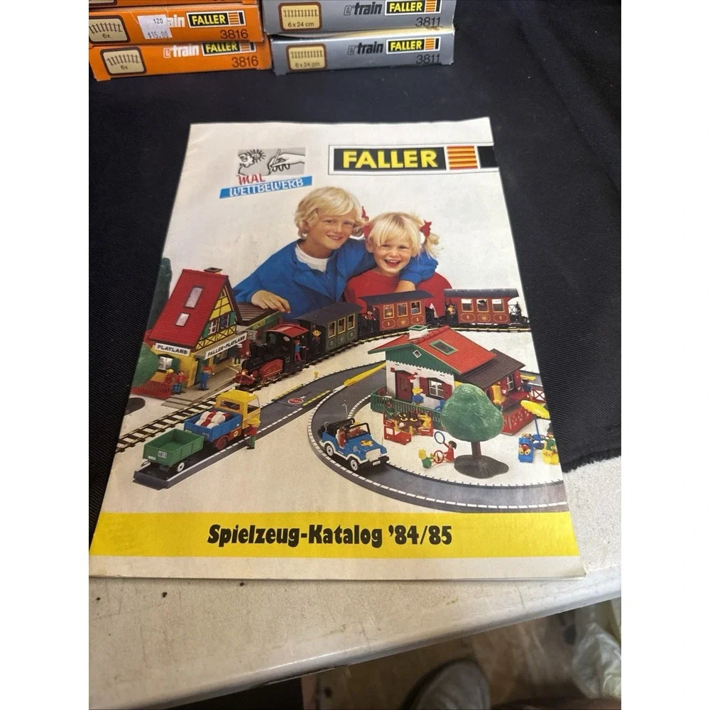 Vintage Faller Playtrain Bundle 3623 3643 Tracks 1984 Catalog NEW NOS